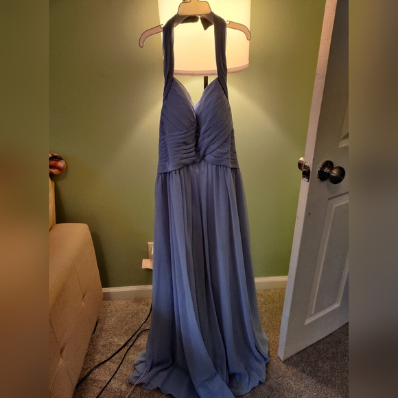 Kennedy Blue Cornflower Halter Dress In Style Ginger - Picture 7 of 8